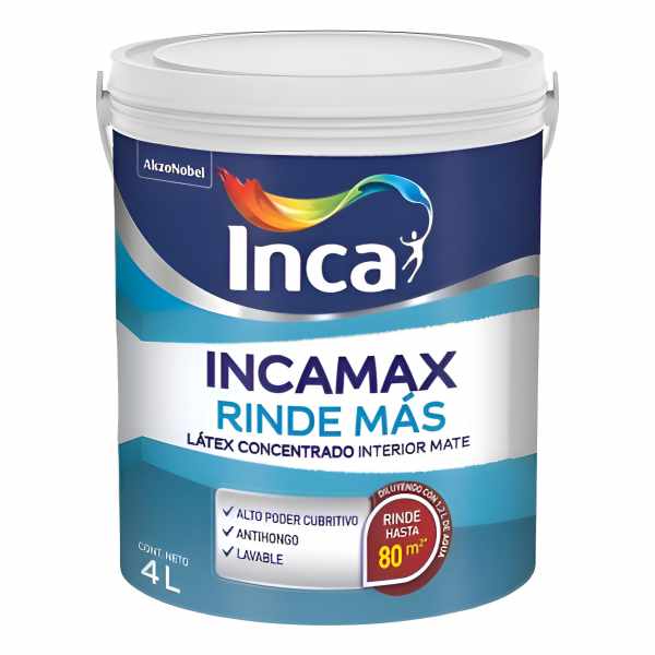 Incamax Rinde Más Látex Interior Lavable Concentrado 20lts