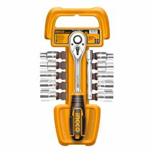 Set 12pcs Crique + Dados Cr-v 3/8 Ingco Hkts38122