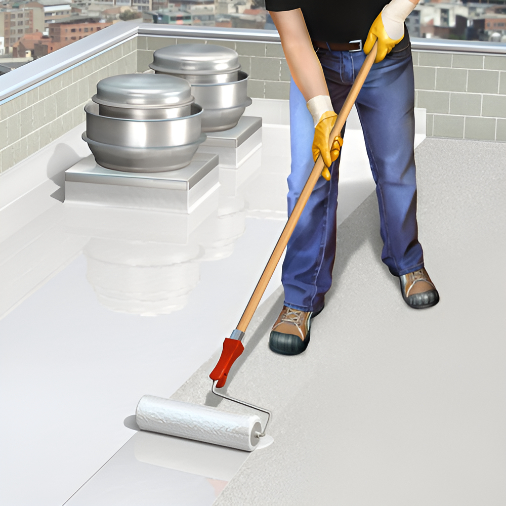 Pintura Membrana Liquida Impermeabilizante Sikacryl 20k Color Terracota - Imagen 3