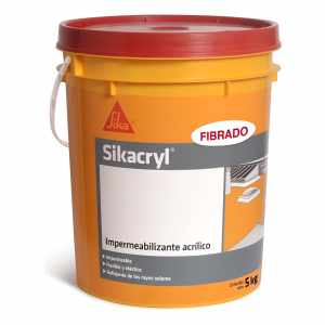 Impermeabilizante Acrílico Sikacryl Sika 5kg Blanco Fibrado