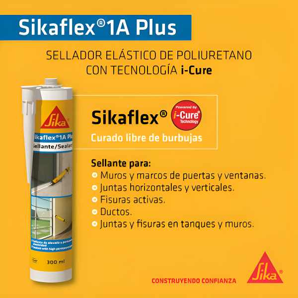 Sellador Sikaflex 1a Poliuretano 300 Ml Sika - Imagen 2