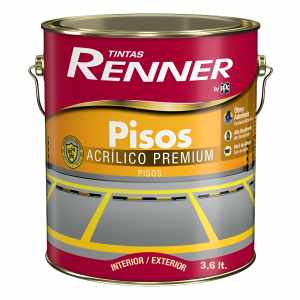 Pintura Para Pisos Renner Int / Ext De Alto Transito 3,6 Lt Color Verde