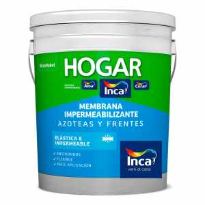 Membrana Liquida Inca Hogar Azoteas Y Frentes 20kg Color Blanco