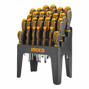 Juego 26 Destornilladores Pro Ingco Hksd2628 Cromo Vanadio K