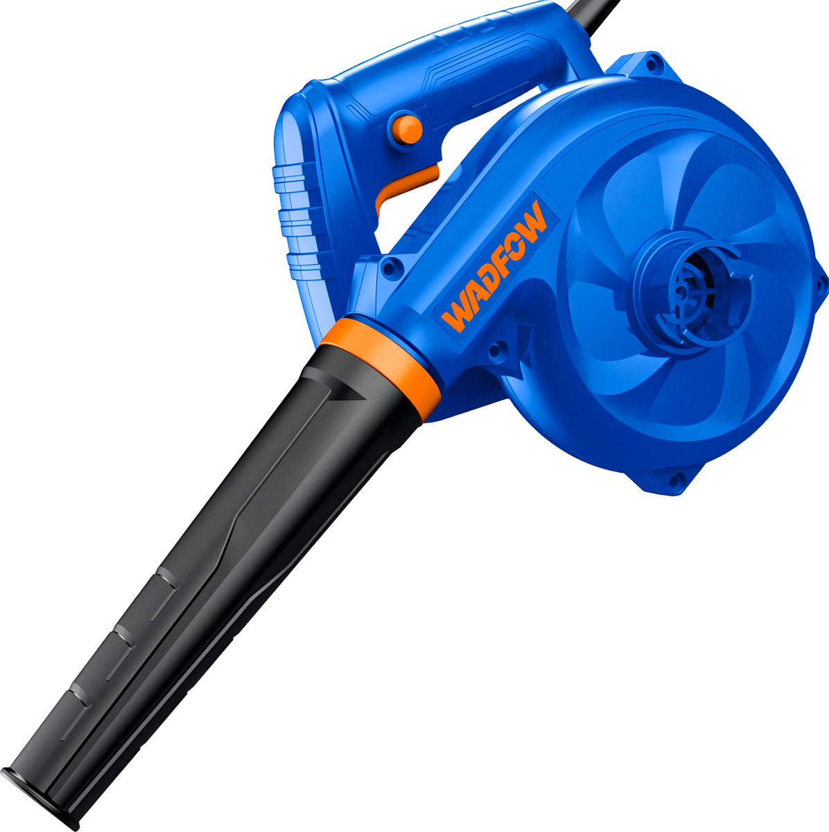 Soplador Aspirador De Hojas Wadfow Wab15601 600w 1600rpm Color Azul