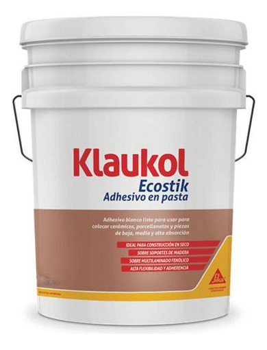Adhesivo Sika Klaukol Ecostik 6 Kg