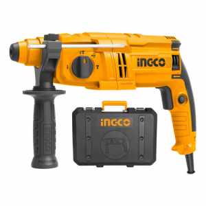 Rotomartillo Ingco 650w 0-1500rpm 1.7 Joule Rgh6528 C/maleta Color Amarillo Frecuencia 50 Hz/60 Hz