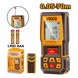 Medidor De Distancia Laser 70 Mts C/estuche Ingco Hldd0708