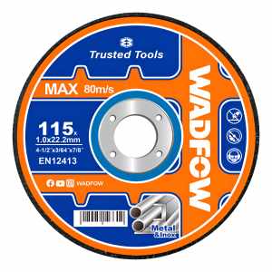 Lata X 50 Discos Corte Metal 4 1/2 X 1.0 Mm Wadfow Wac3l45 Color Azul