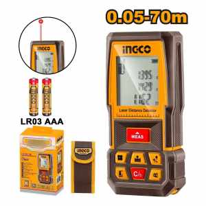Medidor De Distancia Laser 70 Mts C/estuche Ingco Hldd0708