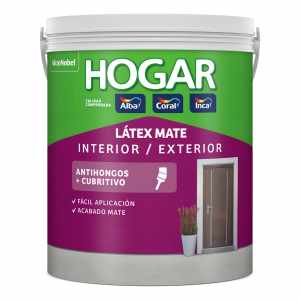 Pintura Látex Inca Hogar Antihongos Interior Exterior 18l Blanco Mate