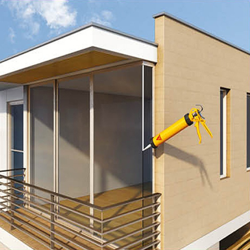 Sellador De Silicona Sika Sikasil E Transparente En Cartucho 300ml - Imagen 8