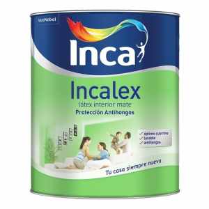 Incalex Mate De Inca Pinturas Para Interiores 4 Lts. Color Blanco