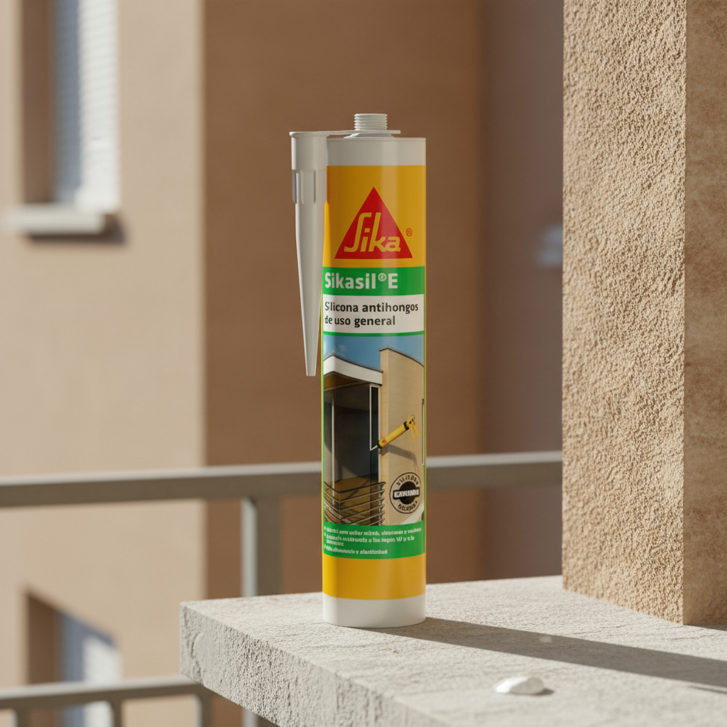 Sellador De Silicona Sika Sikasil E Transparente En Cartucho 300ml - Imagen 3