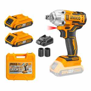 Llave De Impacto Ingco Ciwli2038 Inalámbrica 1/2 300nm Color Amarillo Frecuencia 50 Hz