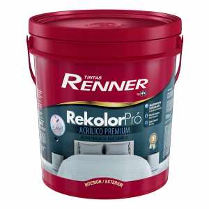 Pintura Satinada Rekolor Pro, 18 Litros, Color Blanco Renner