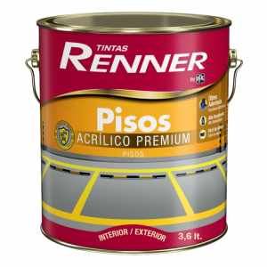 Pintura Para Pisos Renner Int / Ext De Alto Transito 3,6 Lt Color Verde