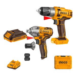 Llave De Impacto + Atornillador 20v Ingco Cosli230702