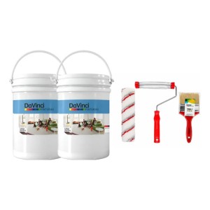 Pintura Látex Davinci 20+20 + Rodillo + Pincel