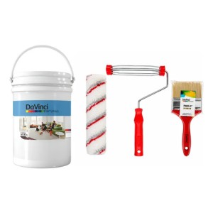 Pintura Látex Davinci 20l Int/ext Pincel + Rodillo