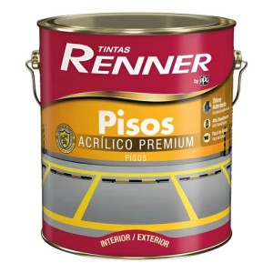 Pintura Para Pisos Renner Int / Ext De Alto Transito 18lt Blanco Mate