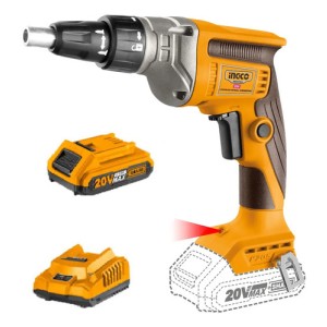 Atornillador Ingco Para Yeso 20v + Batería + Cargador 2.0ah Cdsli204200